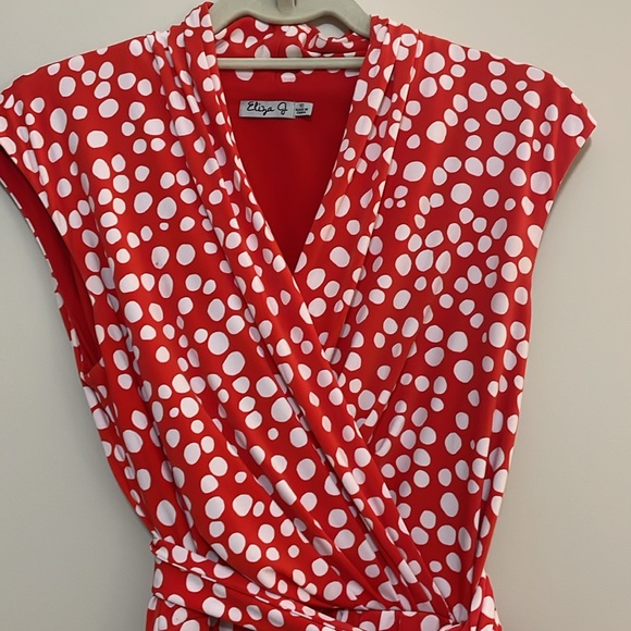 Eliza J orange polka dot dress - Picture 2 of 6